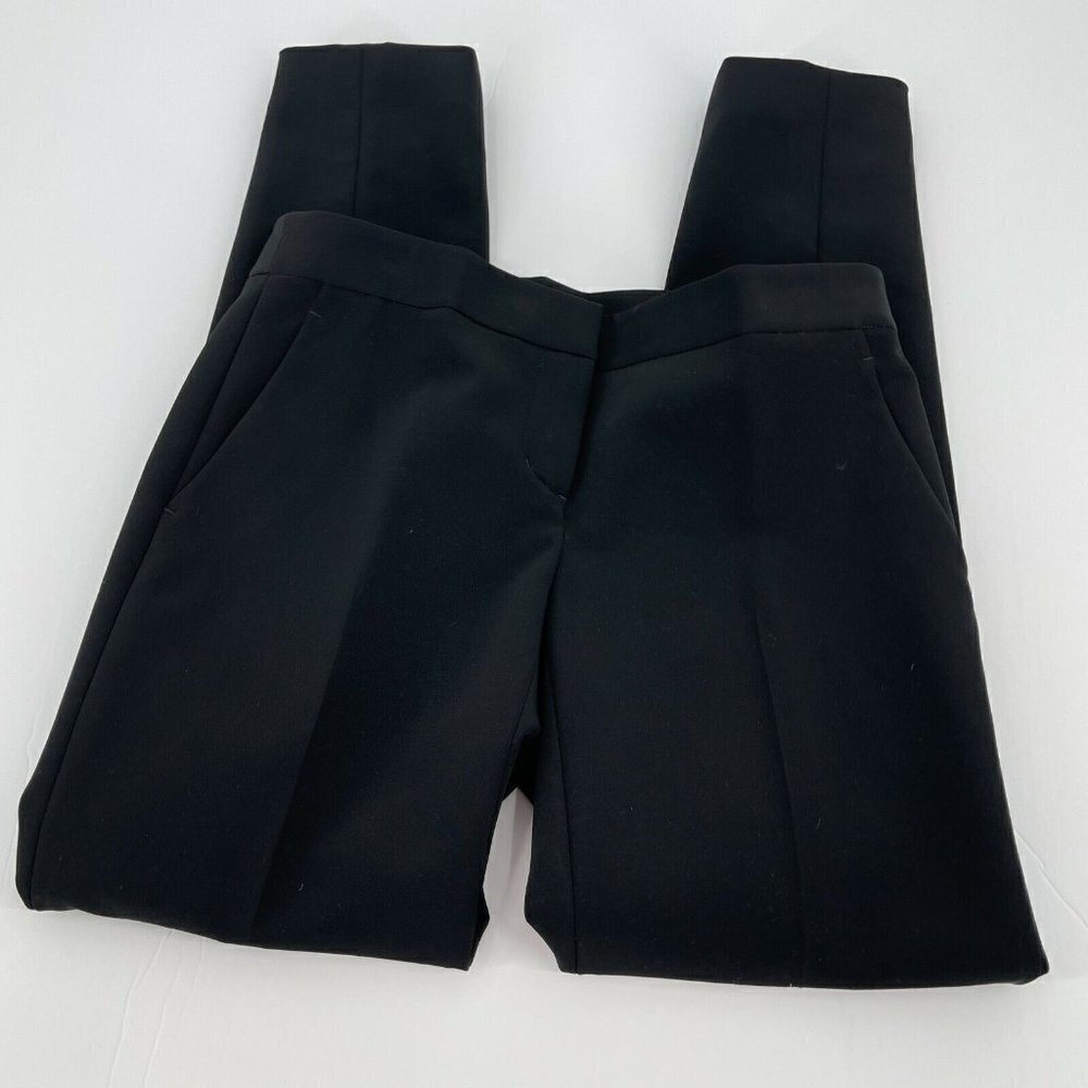 DKNY Womens Pants 2 Black Business Casual Classic Pockets Straight Trousers Knit - Picture 3 of 12